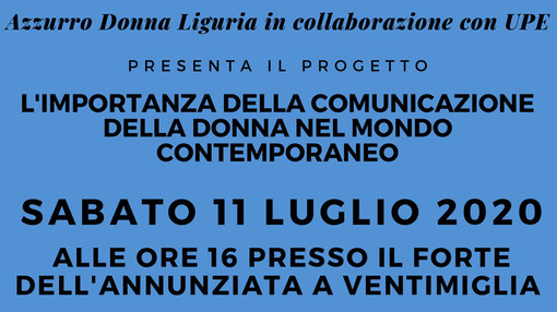 Il convegno di Forza Italia a Ventimiglia; "L’importanza della comunicazione al femminile" Il convegno di Forza Italia a Ventimiglia; "L’importanza della comunicazione al femminile"