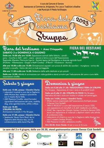 Struppa, il 3 e 4 giugno torna la Fiera del Bestiame