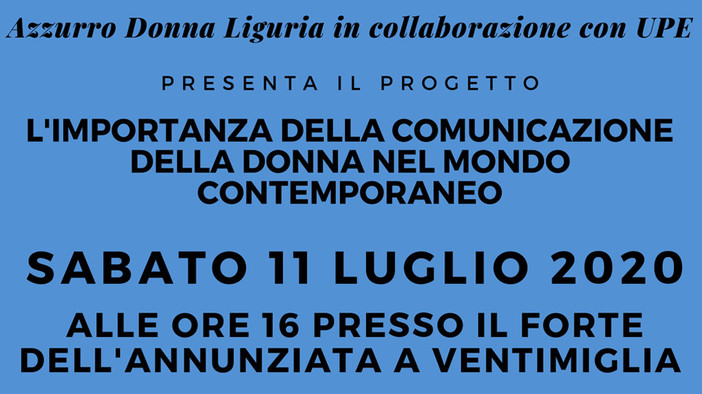 Il convegno di Forza Italia a Ventimiglia; "L’importanza della comunicazione al femminile"