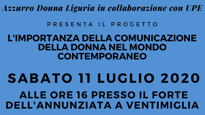 Il convegno di Forza Italia a Ventimiglia; &quot;L’importanza della comunicazione al femminile&quot;