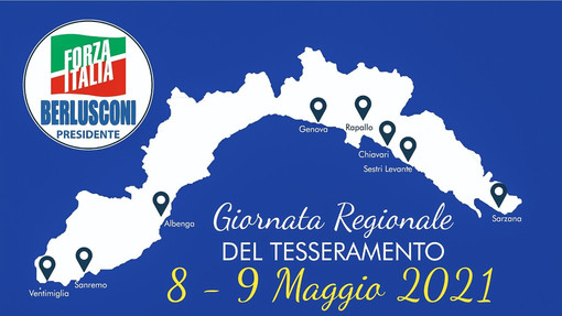 Forza Italia, sedi aperte e banchetti per le "Giornate del tesseramento" in Liguria