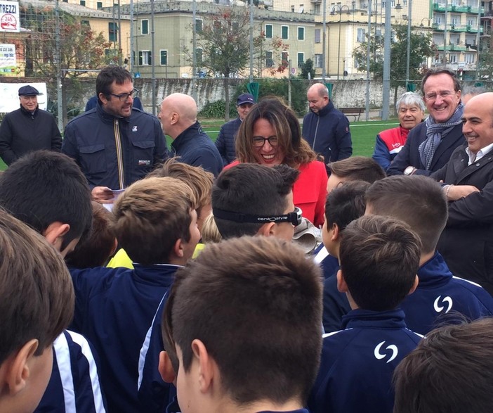 Inaugurati i campi di calcio di Pra', Lagaccio e Quarto dopo la riqualificazione delle strutture