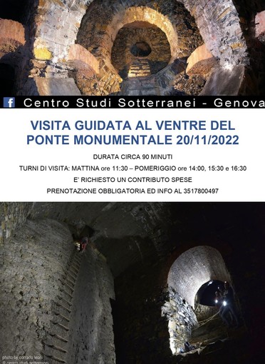 Alla scoperta di una suggestiva Genova sotterranea: la cittadella di Campi e il ventre cavo del Ponte Monumentale