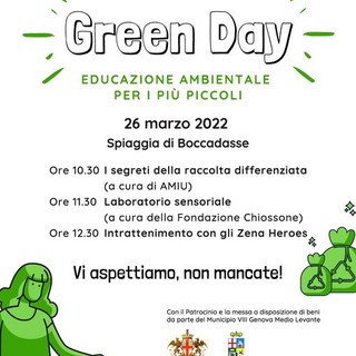 ‘Green day’ a Boccadasse: una mattinata di educazione ambientale