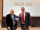 Gino Paoli riceve la 'Croce di San Giorgio', il premio per meriti di valore culturale, sociale o morale di Regione Liguria