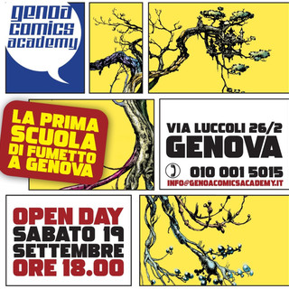 Genoa Comics Academy, il 19 settembre l'Open Day per l'anno accademico 2026/27