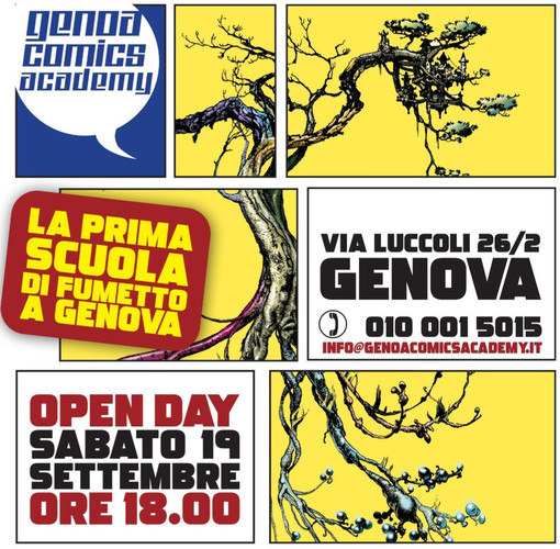 Genoa Comics Academy, il 19 settembre l'Open Day per l'anno accademico 2026/27