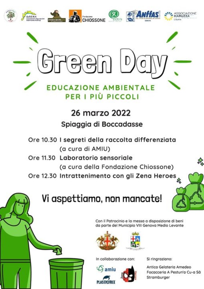 ‘Green day’ a Boccadasse: una mattinata di educazione ambientale ‘Green day’ a Boccadasse: una mattinata di educazione ambientale