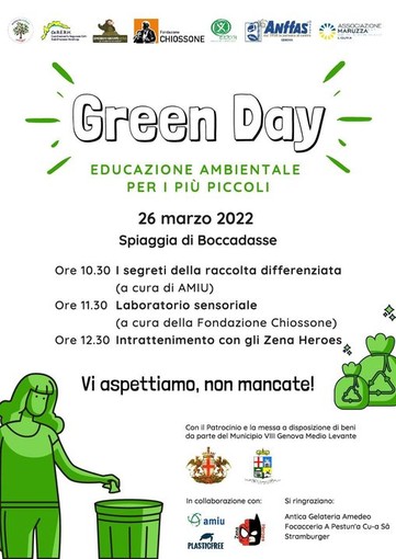 ‘Green day’ a Boccadasse: una mattinata di educazione ambientale