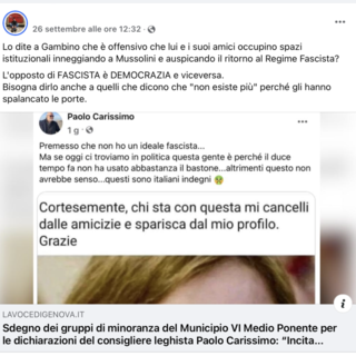 L'assessore Sergio Gambino denuncia la diffamazione sui social: "Difendo me stesso e i valori democratici"