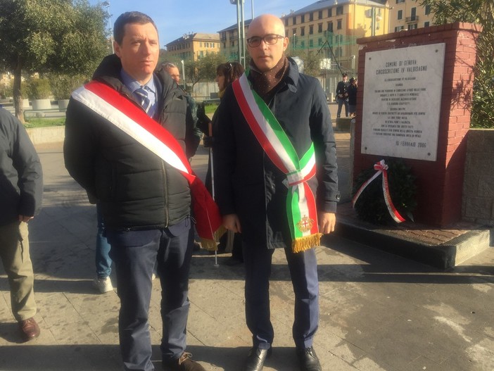 Ai giardini Cavagnaro la commemorazione genovese del Giorno del Ricordo