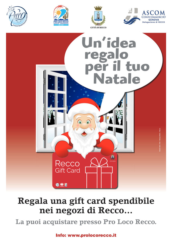 Recco: torna la "gift card" per incentivare il commercio Recco: torna la "gift card" per incentivare il commercio