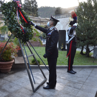 Commemorazione dei Caduti di tutte le guerre, visita del Colonnello dei Carabinieri Gianluca Feroce al Cimitero di Genova Staglieno Commemorazione dei Caduti di tutte le guerre, visita del Colonnello dei Carabinieri Gianluca Feroce al Cimitero di Genova Staglieno