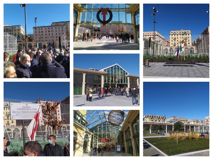 Corso Sardegna, inaugurati il nuovo mercato e il parco dedicato alle vittime dell'alluvione del 2011 (Foto e Video)