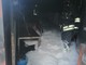 Incendio in un container: intervento dei vigili del fuoco di Multedo in via Borzoli