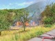 Busalla, a fuoco una cascina, vigili del fuoco impegnati per tutto il pomeriggio Busalla, a fuoco una cascina, vigili del fuoco impegnati per tutto il pomeriggio