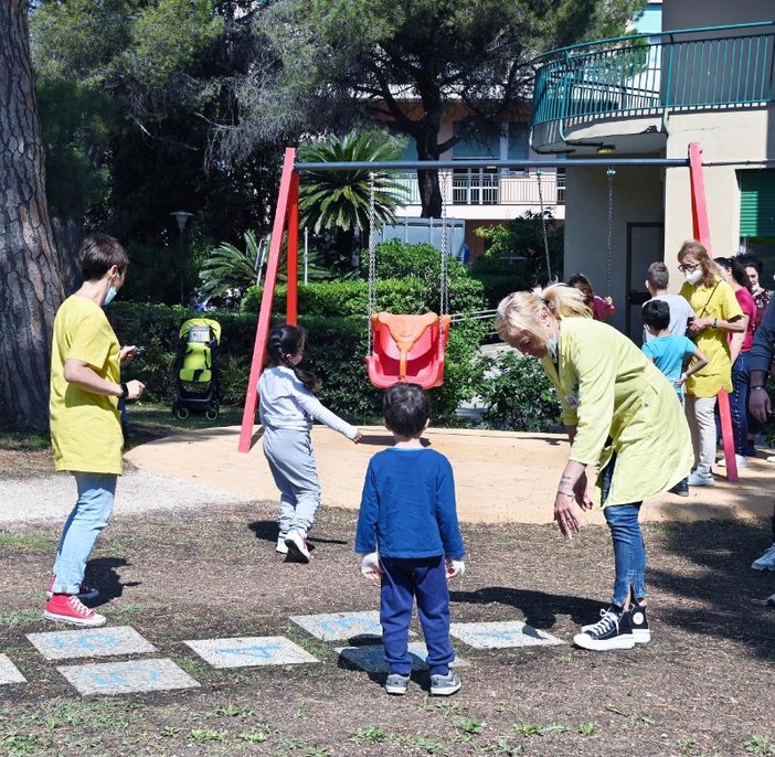 Una nuova "isola del gioco" all'interno dello storico parco dell'ospedale Gaslini