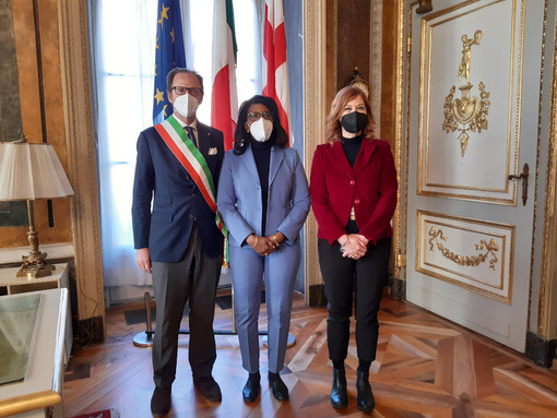Il vicesindaco Massimo Nicolò e l'assessore Barbara Grosso incontrano l'ambasciatrice dell'Etiopia Demitu Hambisa Bonsa