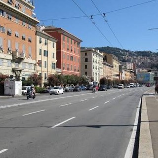 Via Buozzi a Genova è una tra le strade più inquinate di tutta Italia