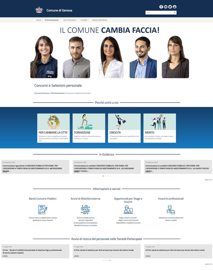 Al via la campagna 'Il Comune cambia faccia'. Così Genova racconta il ricambio nell'ente Al via la campagna 'Il Comune cambia faccia'. Così Genova racconta il ricambio nell'ente