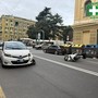 Piazza Palermo, scontro semi frontale tra auto e scooter: ferito cinquantaquattrenne