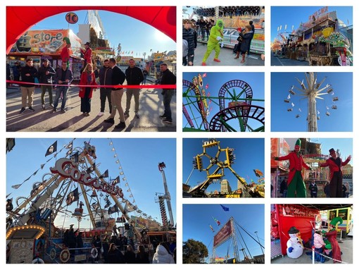 Inaugurato ufficialmente oggi il Winter Park Genova in piazzale Kennedy: fino a domenica 8 gennaio 2023 torna in città il luna park mobile più grande d’Europa (Foto e video)