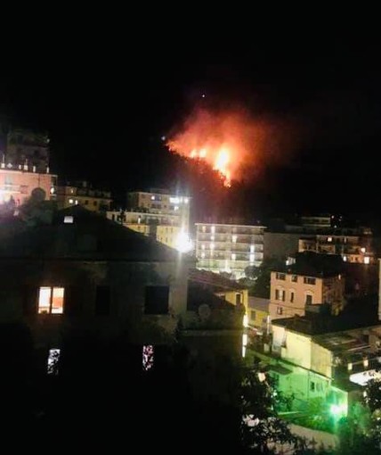 Dopo Bonassola e Monte Moro, a fuoco la collina sopra Nervi Dopo Bonassola e Monte Moro, a fuoco la collina sopra Nervi
