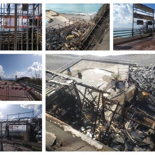 Ecco cosa rimane del Batò Beach Club, una persona ustionata, la procura apre un fascicolo (FOTO)