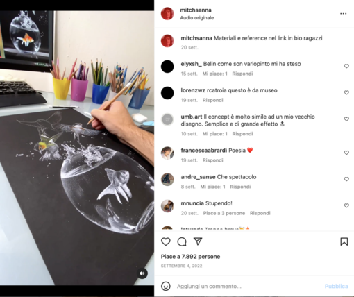 Michele Sanna, l'illustratore genovese con 450mila follower e 12 milioni di like su TikTok