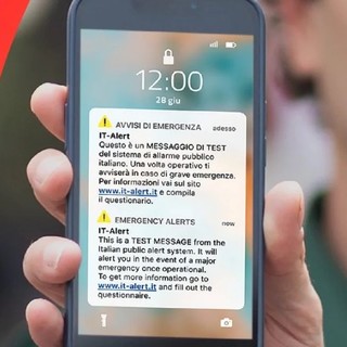 It-Alert, oggi il test del messaggio di allerta su tutti gli smartphone della Liguria