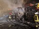 Intervento dei vigili del fuoco nel porto di Genova: 5 tir in fiamme