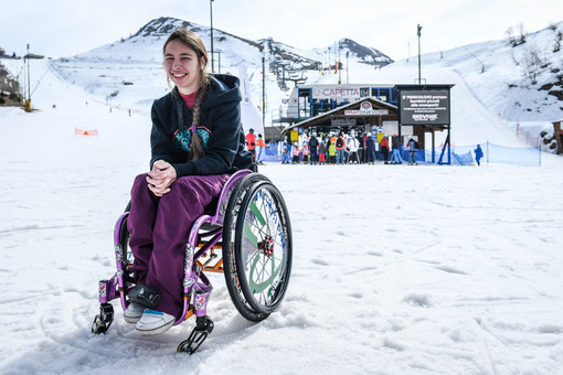 Prato Nevoso: salto mortale in carrozzina, record mondiale per la 25enne varazzina Ilaria Naef