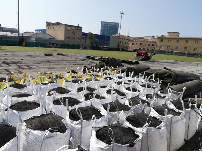 Al via i lavori per il restyling del campo di calcio 'Italo Ferrando' a Cornigliano