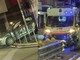Corso Europa, auto travolge un'ambulanza in emergenza e finisce nella vetrina di un bar