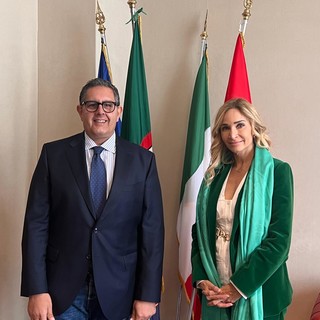 Il presidente della Regione Giovanni Toti incontra l’ambasciatrice svizzera in Italia Monika Schmutz Kirgoz