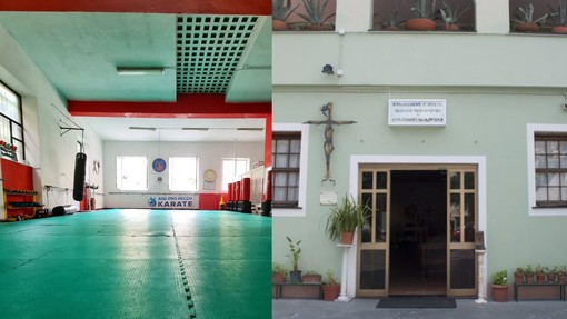 Nervi, la palestra inagibile porta il karate in chiesa. Don Valentino Porcile: “Situazione di emergenza, la Chiesa deve andare incontro al territorio” Nervi, la palestra inagibile porta il karate in chiesa. Don Valentino Porcile: “Situazione di emergenza, la Chiesa deve andare incontro al territorio”