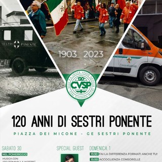120 anni di Croce Verdi di Sestri Ponente: week end di festeggiamenti