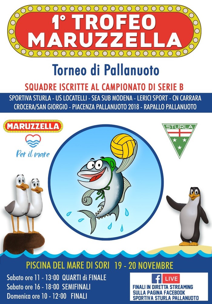 Torneo Maruzzella: sabato 19 e domenica 20 novembre la prima edizione firmata Sportiva Sturla a Sori