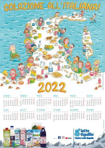 Latte Tigullio-Centro latte Rapallo: Enrico Macchiavello firma il calendario 2022 con un’illustrazione in esclusiva