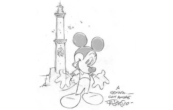 Andrea Freccero: &quot;Topolino compie 90 anni, da oltre trenta lo disegno a Genova. E glielo dono&quot;