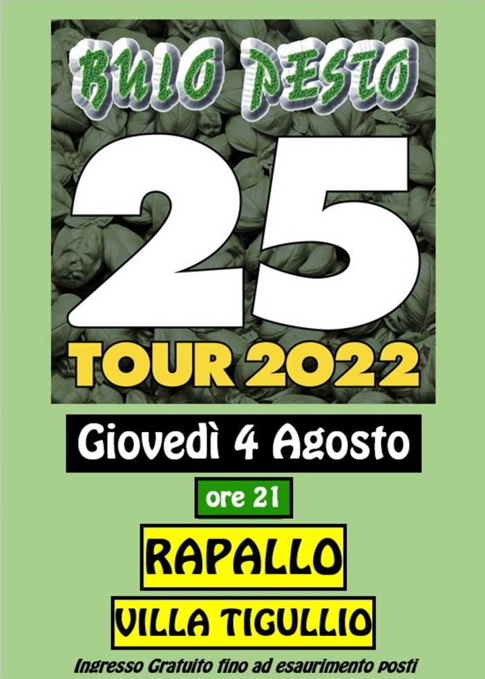 Tornano i Buio Pesto con un concerto gratuito a Rapallo Tornano i Buio Pesto con un concerto gratuito a Rapallo
