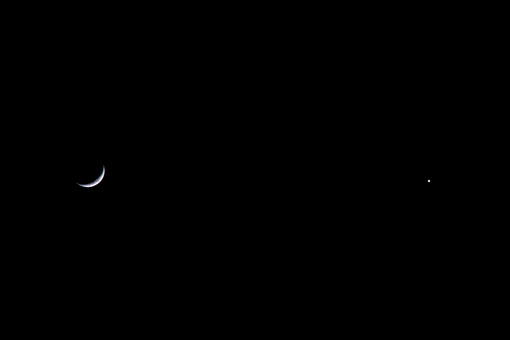 Luna e Venere, foto di Marina Costa