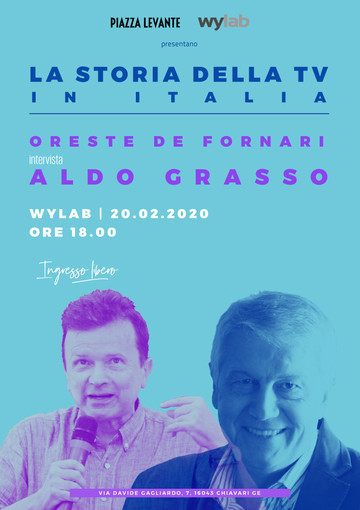 Chiavari: a Wylab arriva ‘La storia della tv in Italia’ con Aldo Grasso