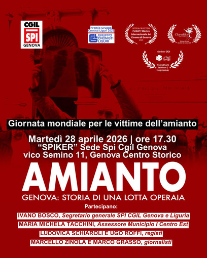Dalle aule di tribunale alla verità: la CGIL racconta in un docufilm la lotta dei lavoratori genovesi contro l'amianto