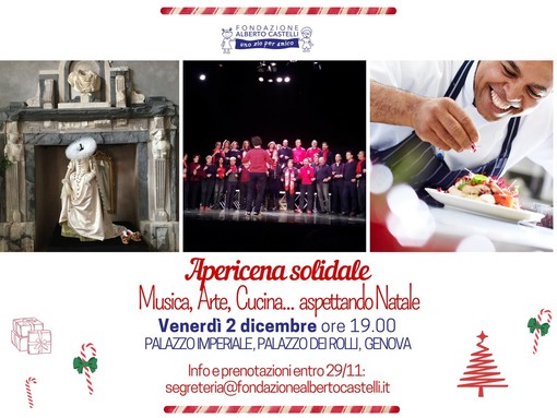 Musica, arte e cucina a Palazzo Imperiale: il 2 dicembre una serata di solidarietà a favore del Gaslini Musica, arte e cucina a Palazzo Imperiale: il 2 dicembre una serata di solidarietà a favore del Gaslini