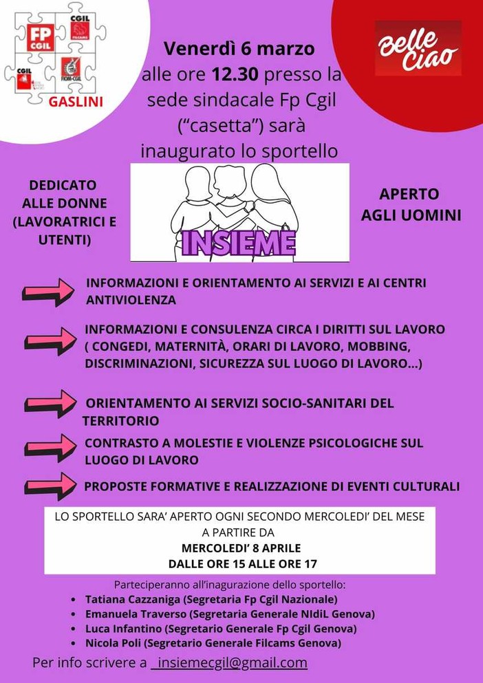 Ospedale Gaslini, nasce lo sportello “Insieme”: un nuovo presidio contro violenza e discriminazioni