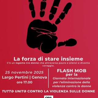 Genova dice no alla violenza sulle donne: flash mob a Largo Pertini