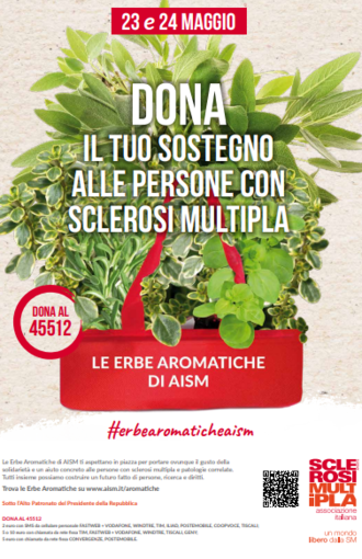 AISM torna nelle piazze con “Le Erbe Aromatiche”: raccolta fondi e sensibilizzazione sulla sclerosi multipla
