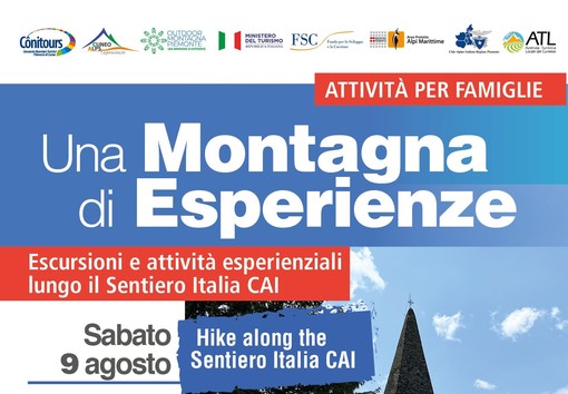 “Una Montagna di Esperienze”: escursioni e attività per famiglie lungo il Sentiero Italia CAI alla scoperta delle valli alpine cuneesi “Una Montagna di Esperienze”: escursioni e attività per famiglie lungo il Sentiero Italia CAI alla scoperta delle valli alpine cuneesi