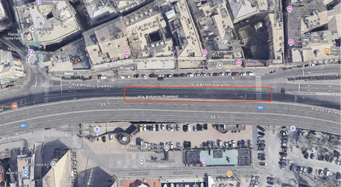 Lavori in via Gramsci, scattano le limitazioni: corsia ridotta e limite a 30 chilometri orari